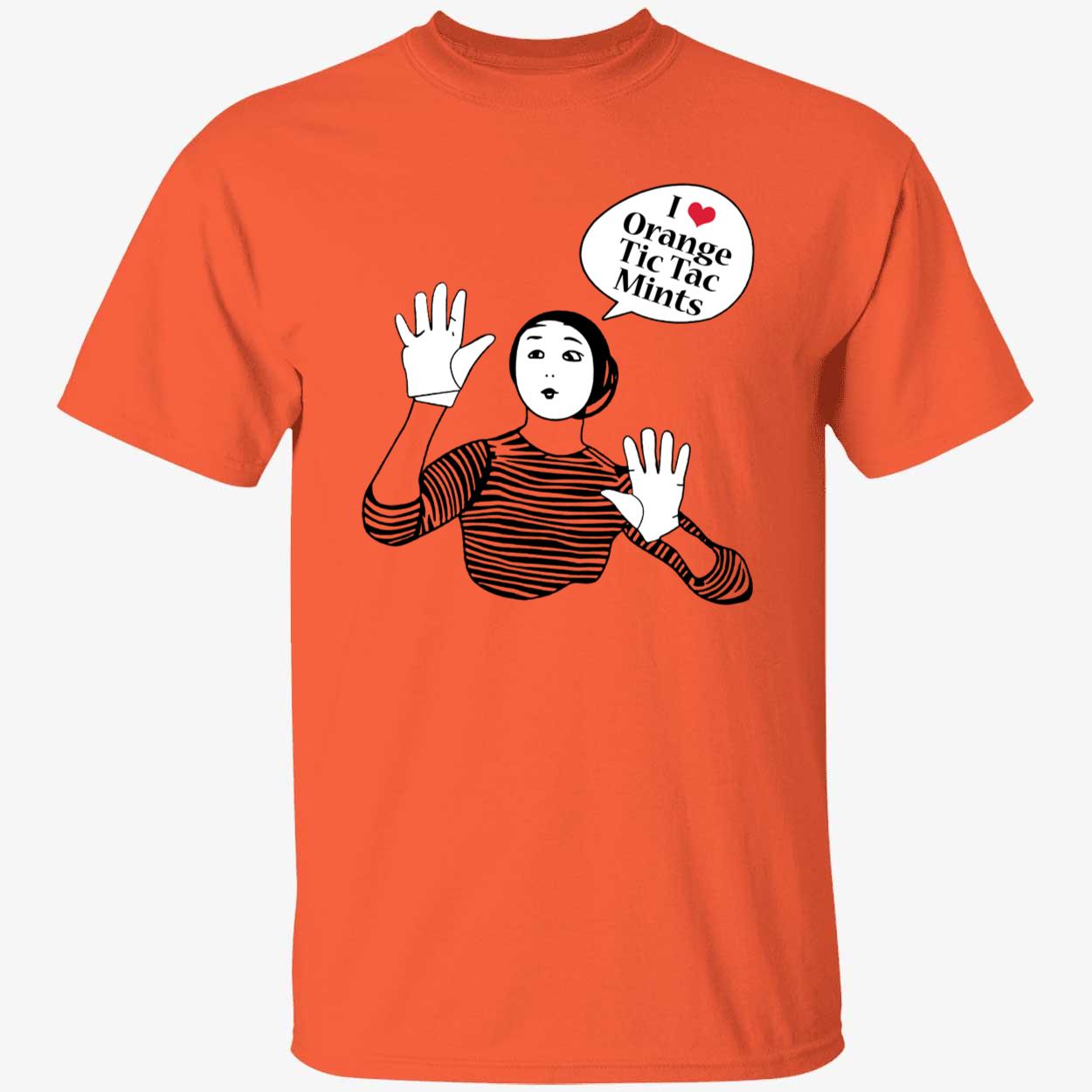 I Love Orange Tic Tac Mints Shirt