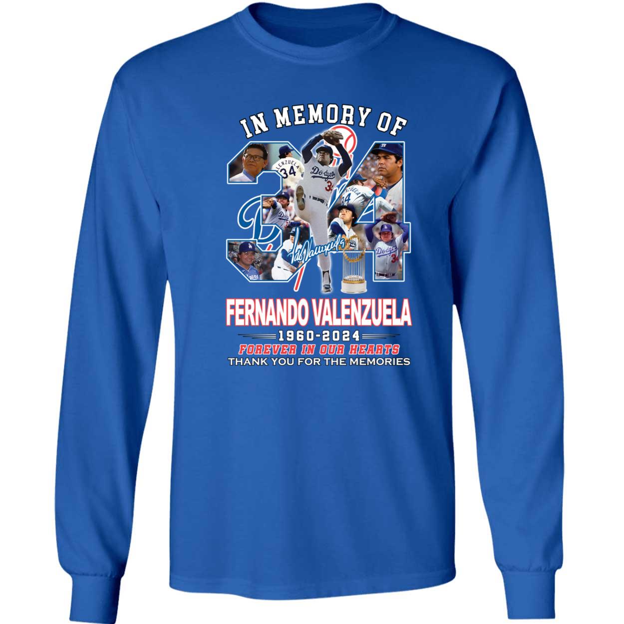 In Memory Of Fernando Valenzuela 1960 2024 Forever In Our Heart Shirt 4 1.jpg