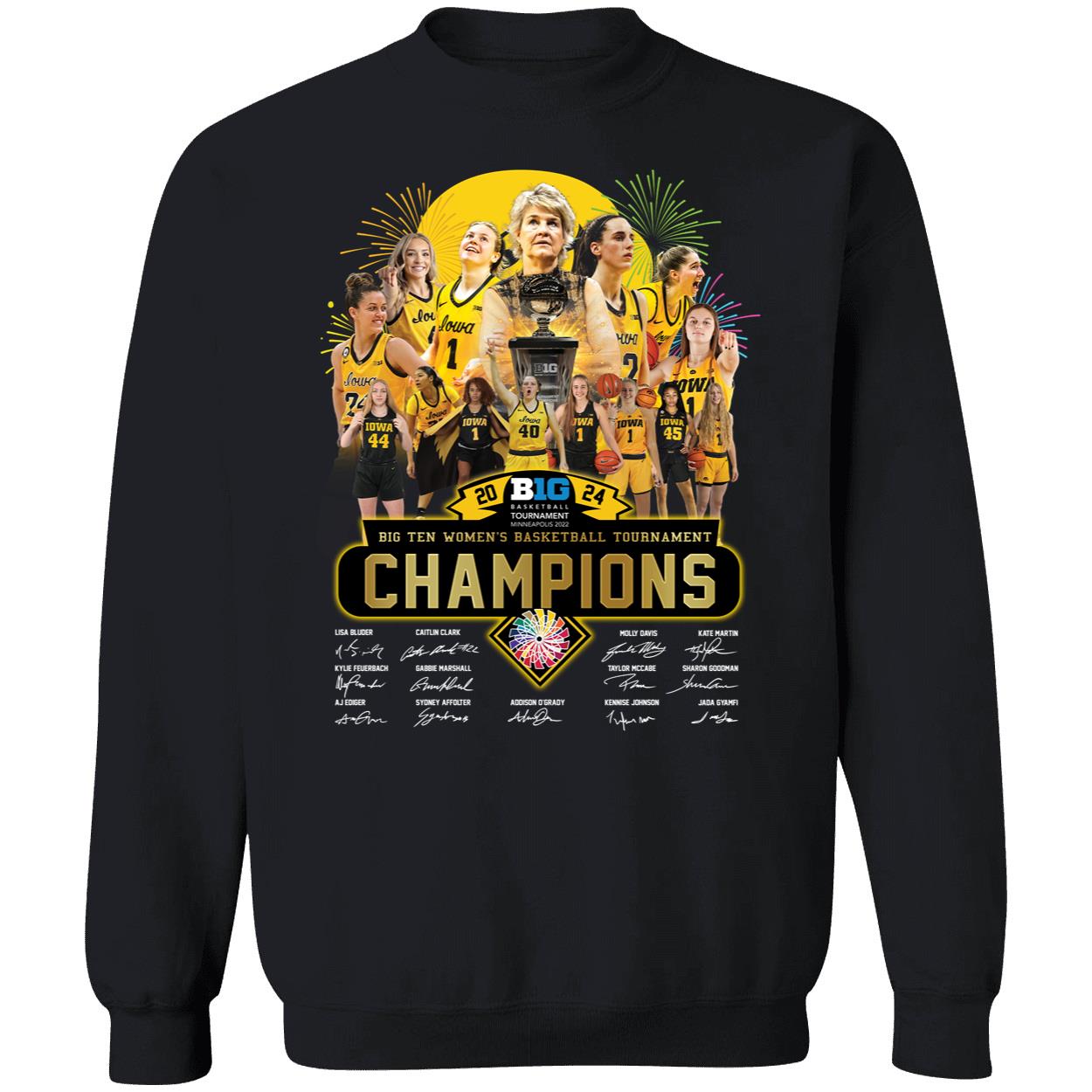Iowa 2024 Big Ten Womens Basketball Tournament Champions Shirt 3 1.jpg
