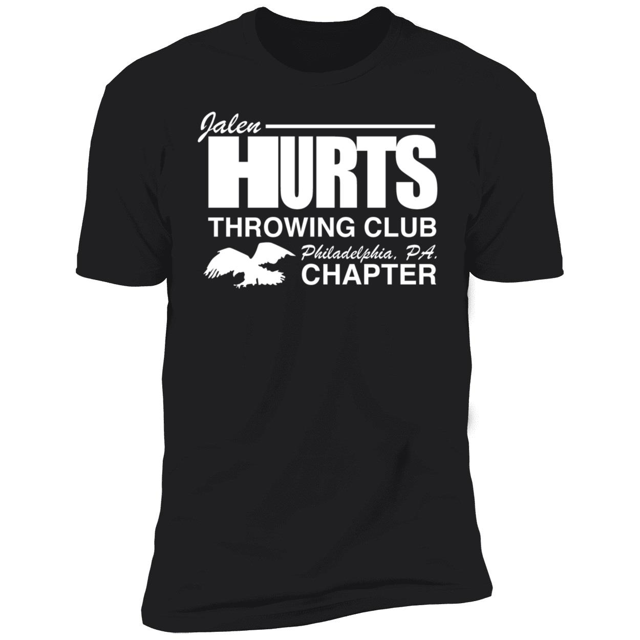 Jalen Hurts Throwing Club Premium SS T-Shirt