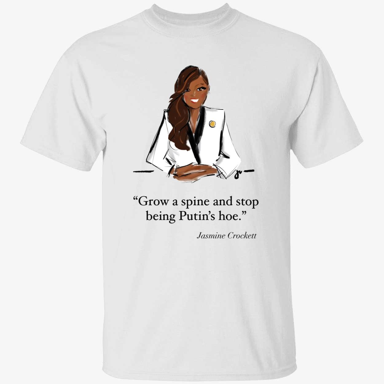 Jasmine Crockett Grow A Spine And Stop Being Putins Hoe Mug 1 1.jpg