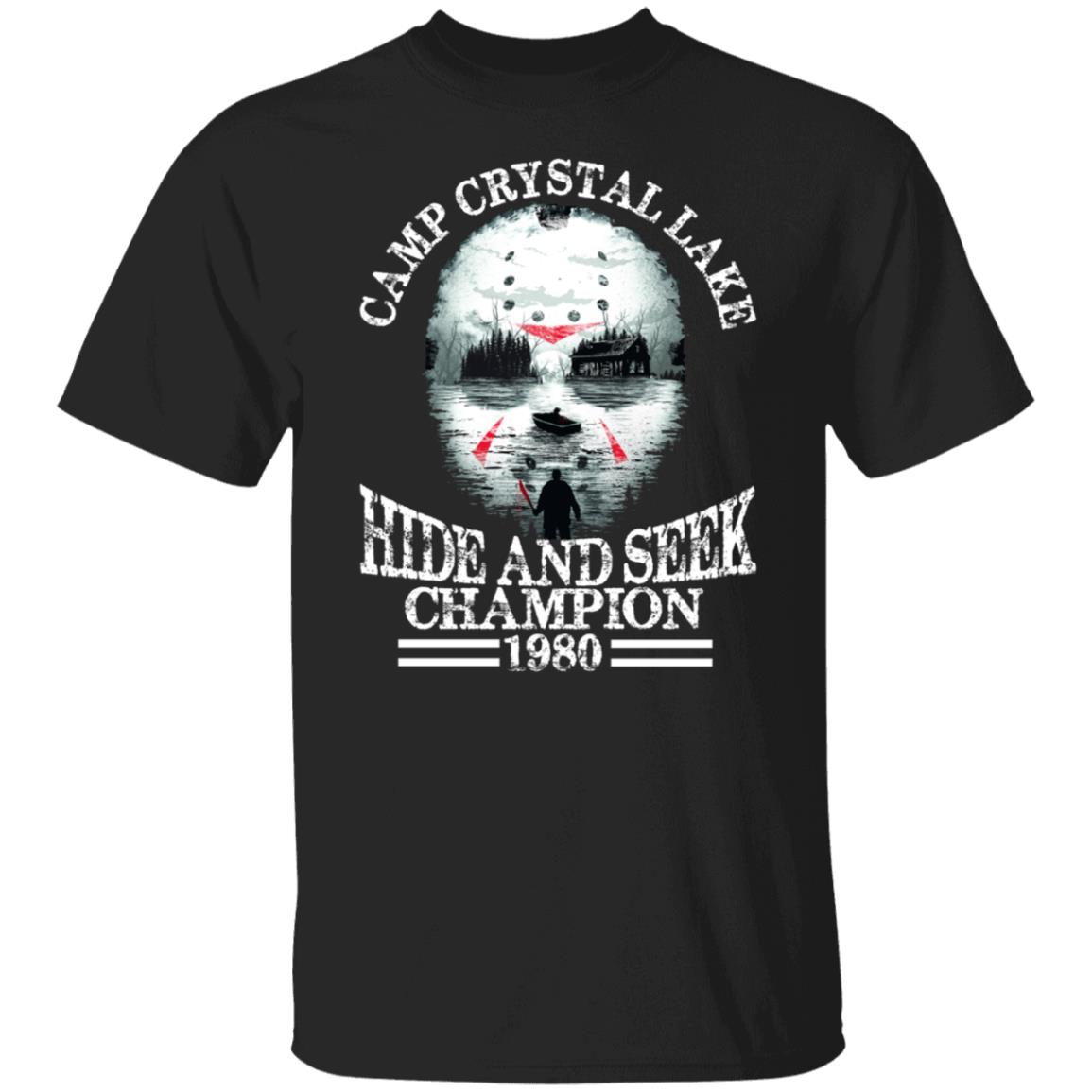 Jason Voorhees Camp Crystal Lake Hide And Seek Champion 1980 Shirt
