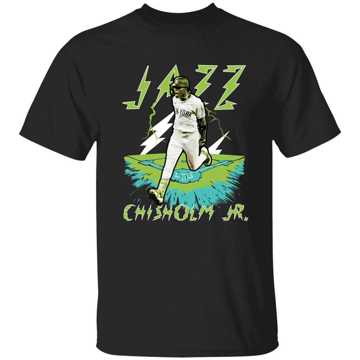 Jazz Chisholm Jr New York Yankees Player Lightning Shirt 1 1.jpg