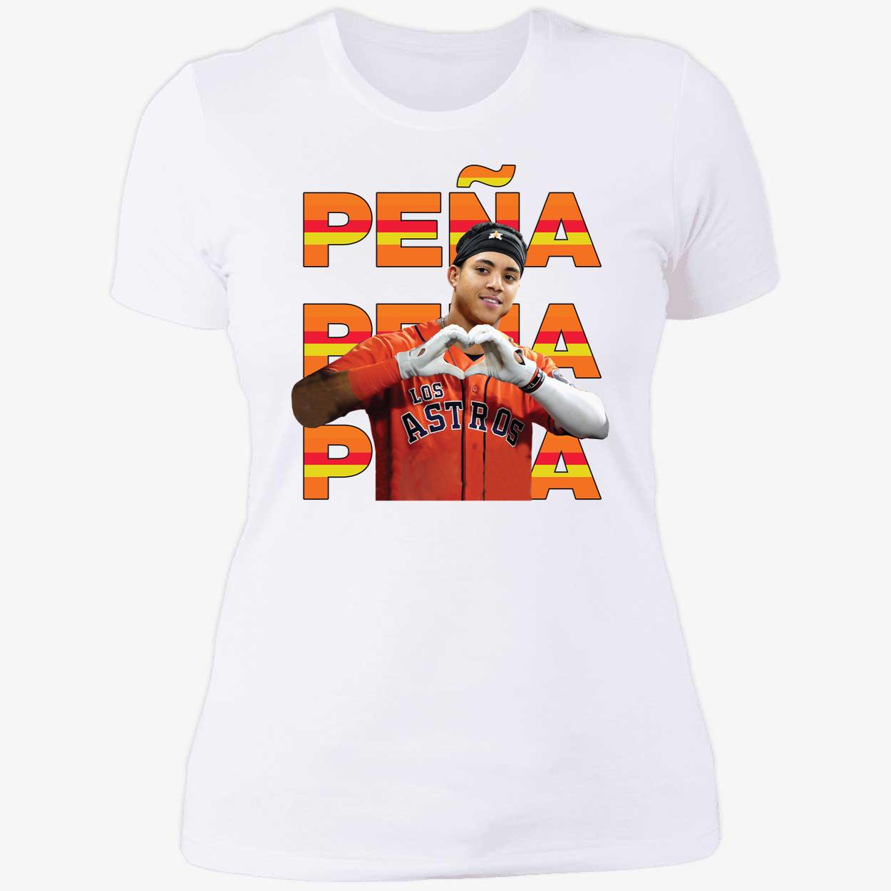 Jeremy Pena Love Houston Ladies Boyfriend Shirt
