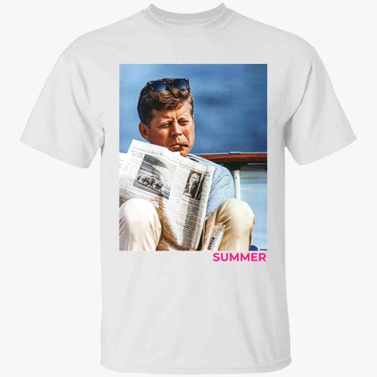 Jfk Smoking Cigar Summer Shirt