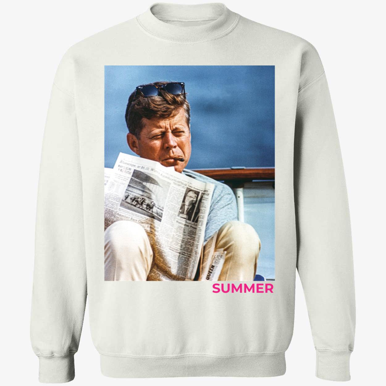 Jfk Smoking Cigar Summer Sweatshirt