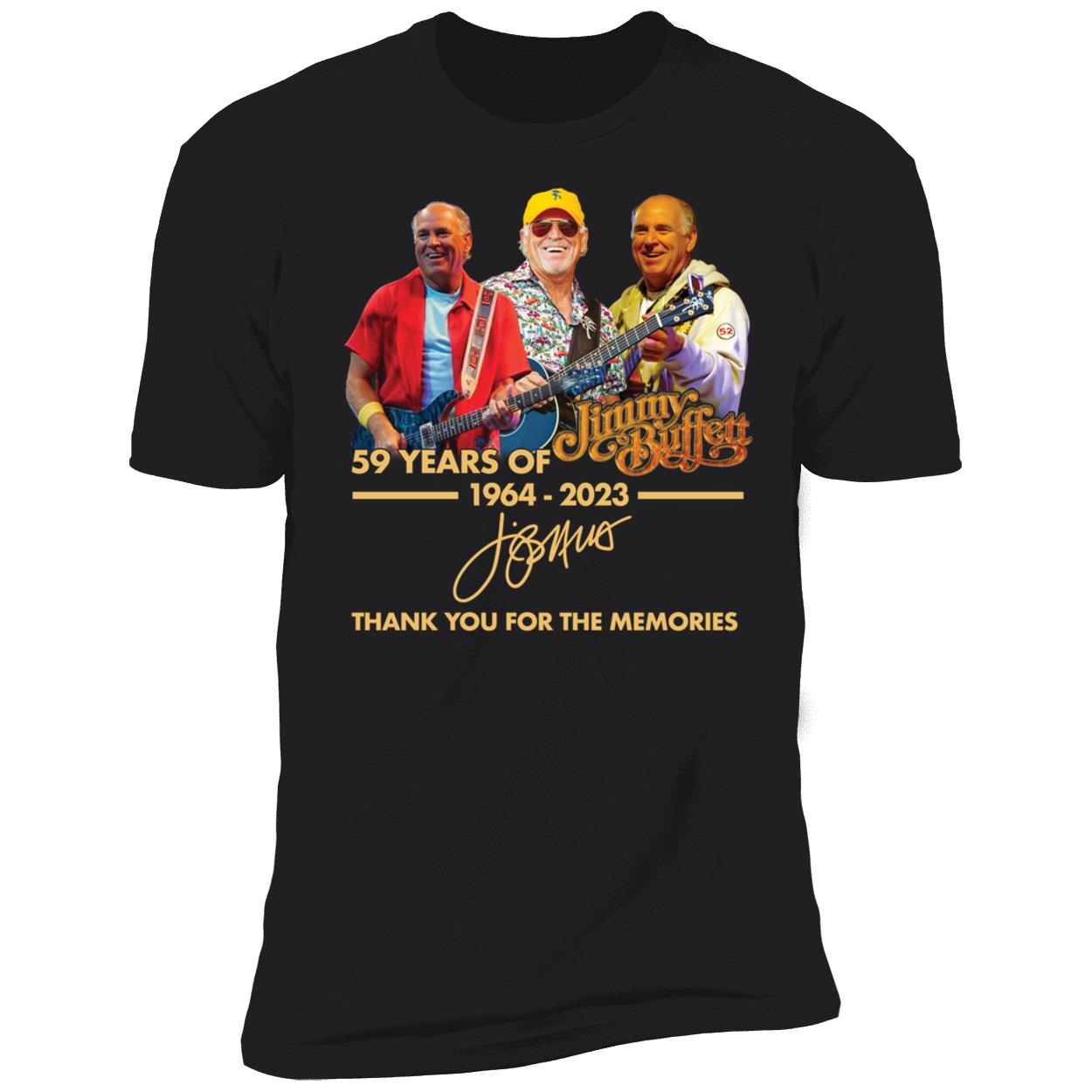 Jimmy Buffett 59 Years Of 1964 2023 Thank You For The Memories Shirt 5 1.jpg