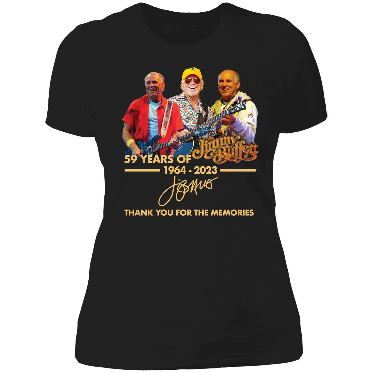 Jimmy Buffett 59 Years Of 1964 2023 Thank You For The Memories Shirt 6 1.jpg