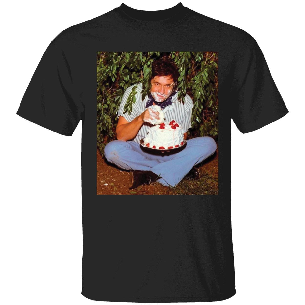 Johnny Cash Eating Cake Shirt