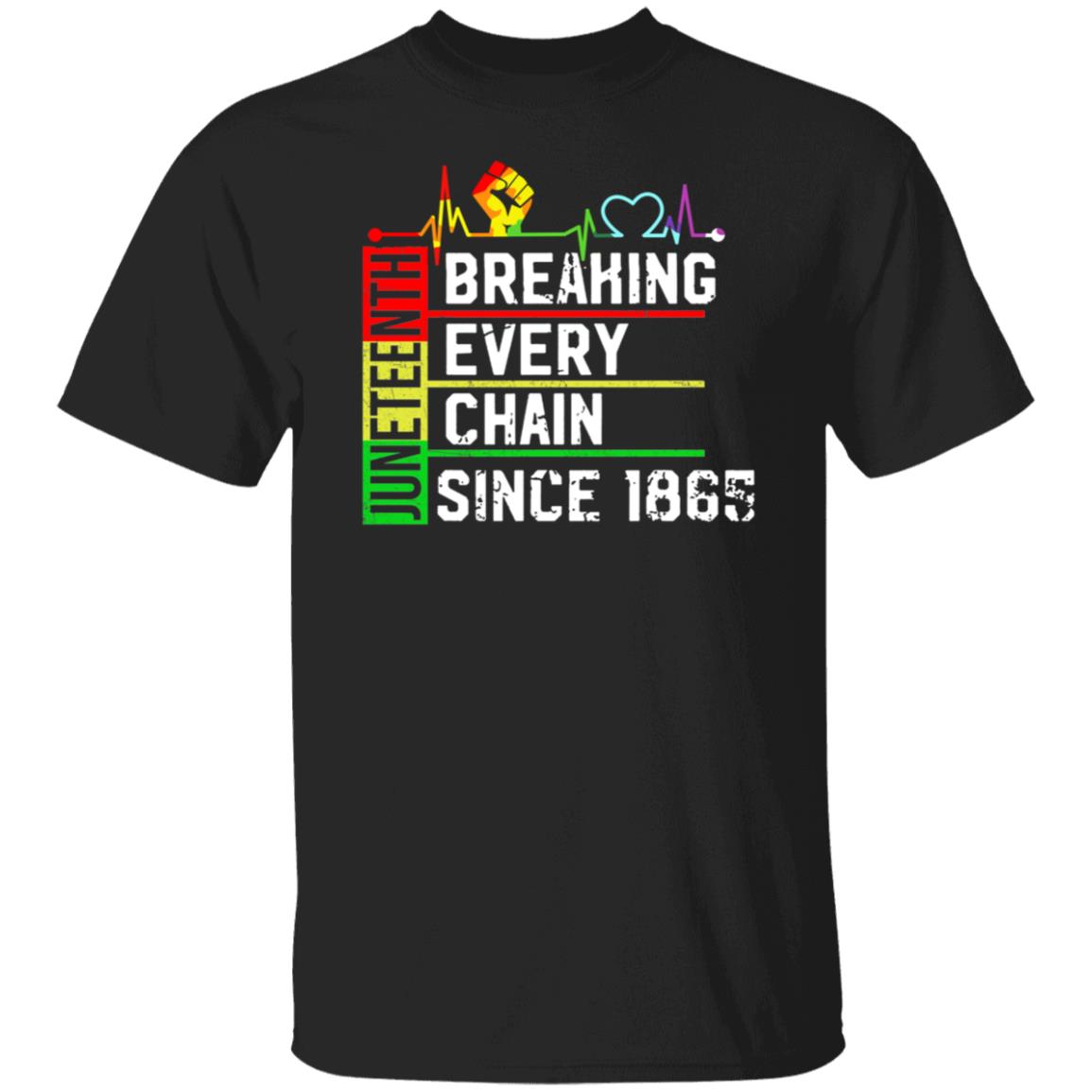 Juneteenth Breaking Every Chain Since 1865 Shirt