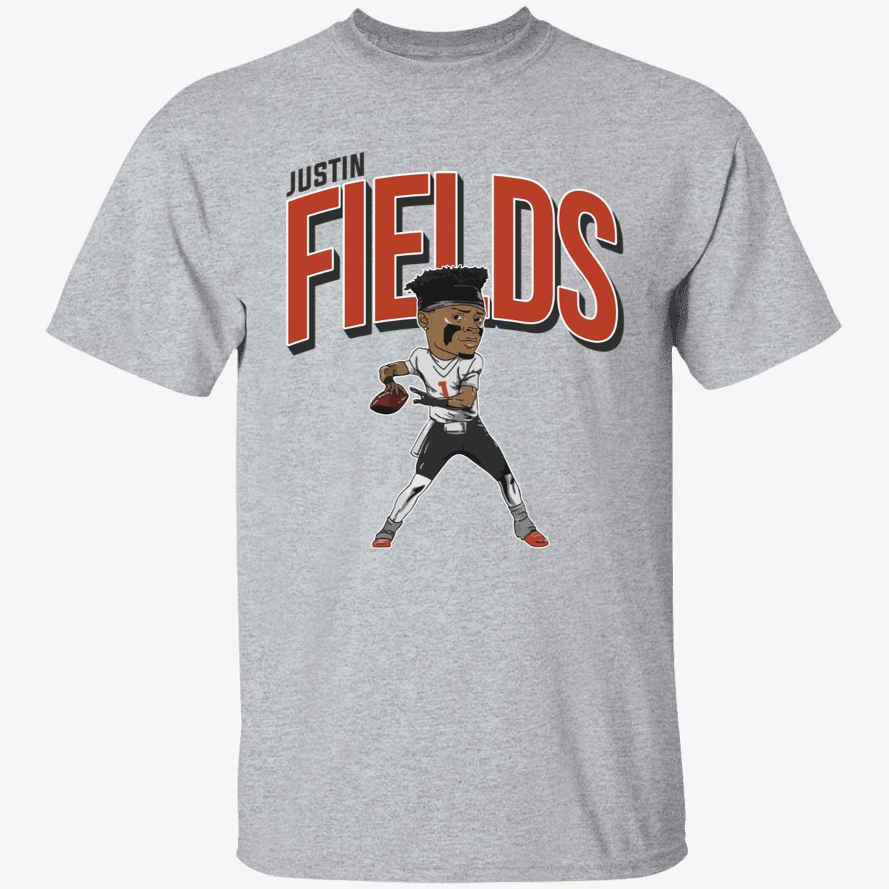 Justin Fields Caricature Shirt