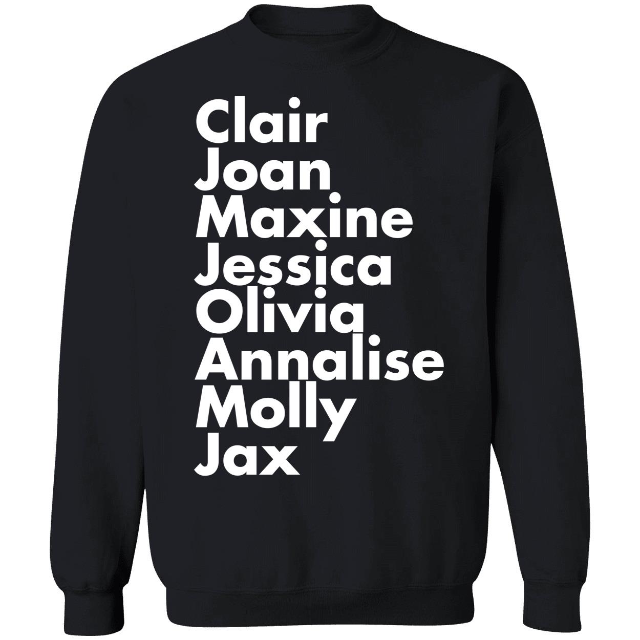 Kerry Washington Clair Joan Maxine Jessica Olivia Annalise Molly Jax Sweatshirt