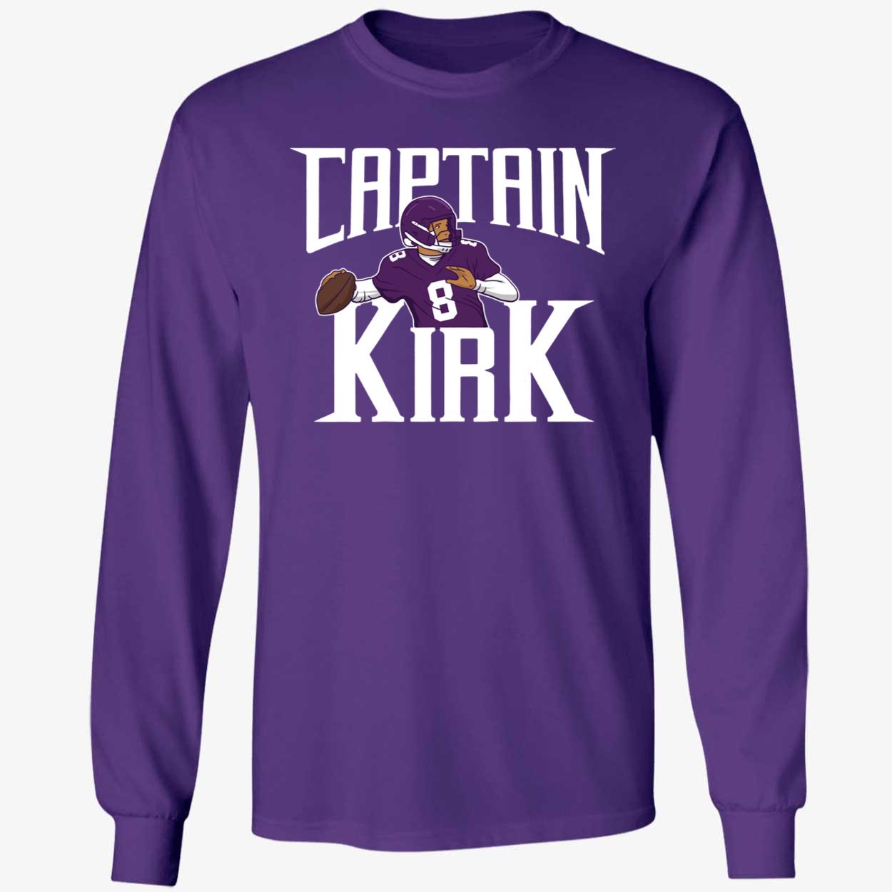 Kirk Cousins Captain Kirk Long Sleeve Shirt