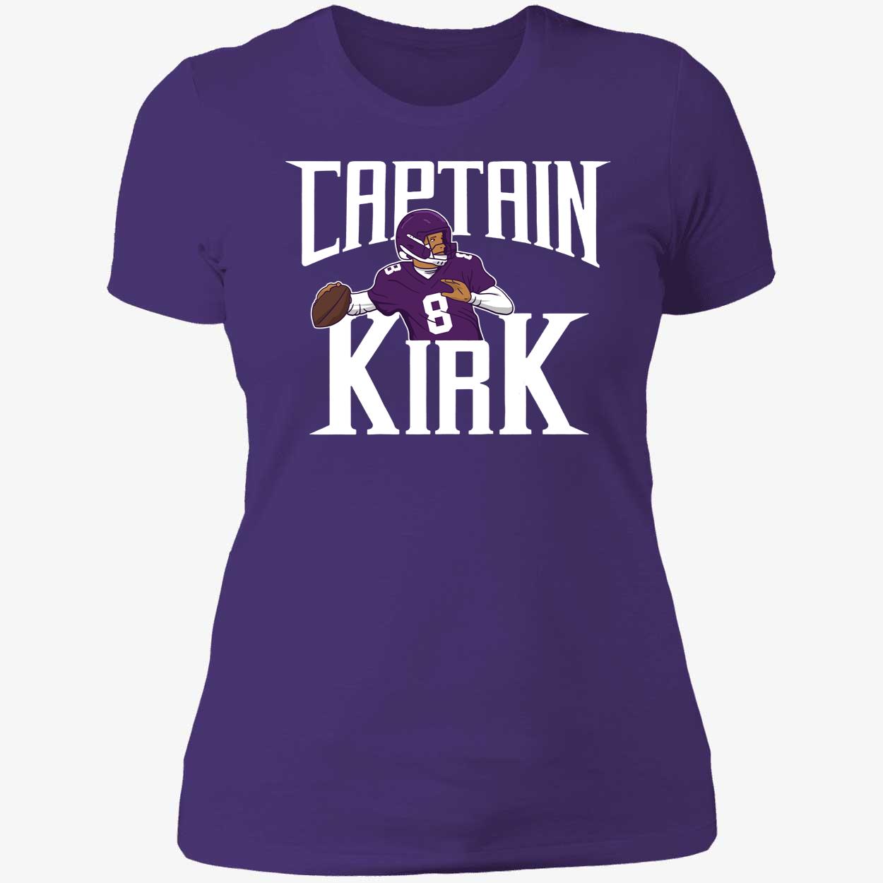 Kirk Cousins Captain Kirk Ladies Boyfriend Shirt