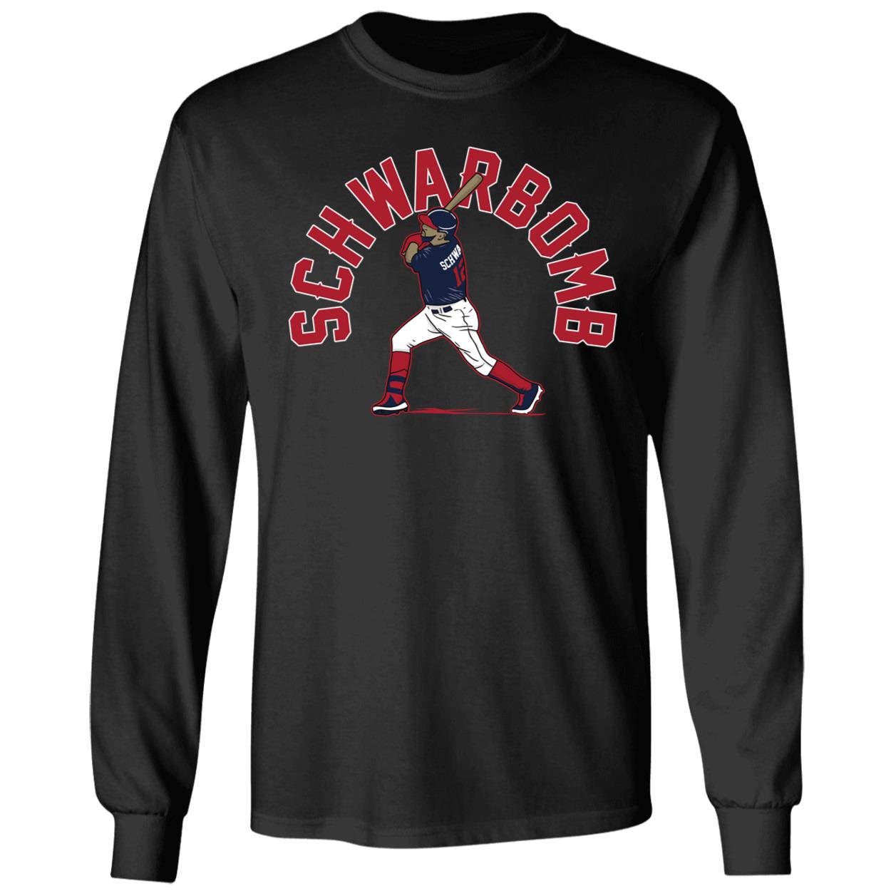 Kyle Schwarber Schwarbomb Boston Long Sleeve Shirt
