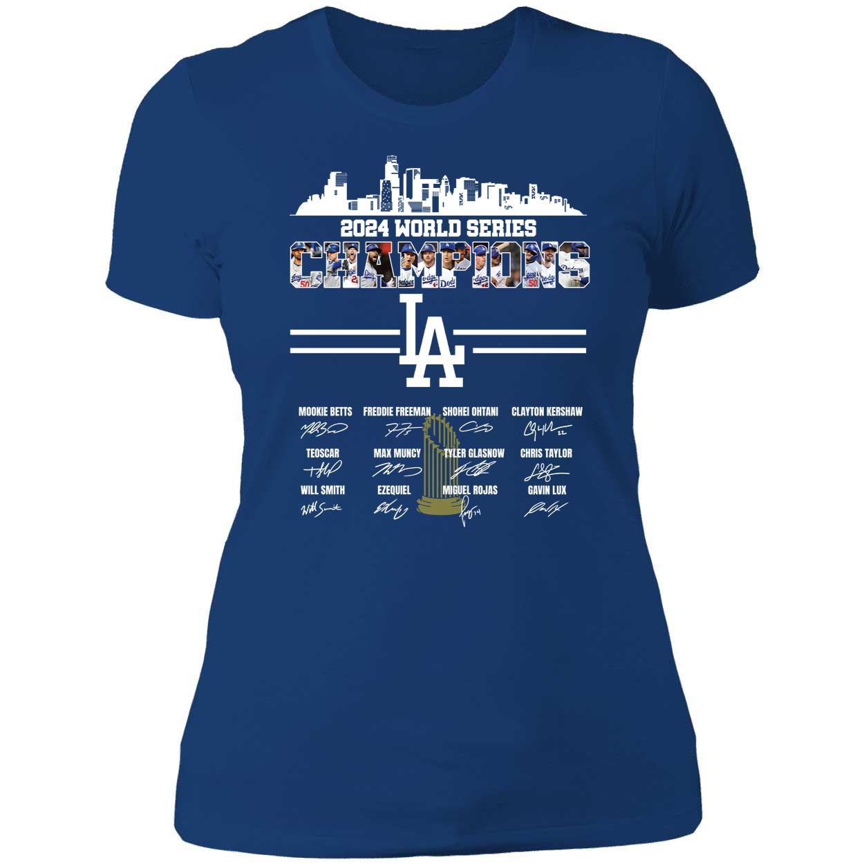 Los Angeles Dodgers 2024 World Series Champions Team Name Signature Shirt 6 1.jpg
