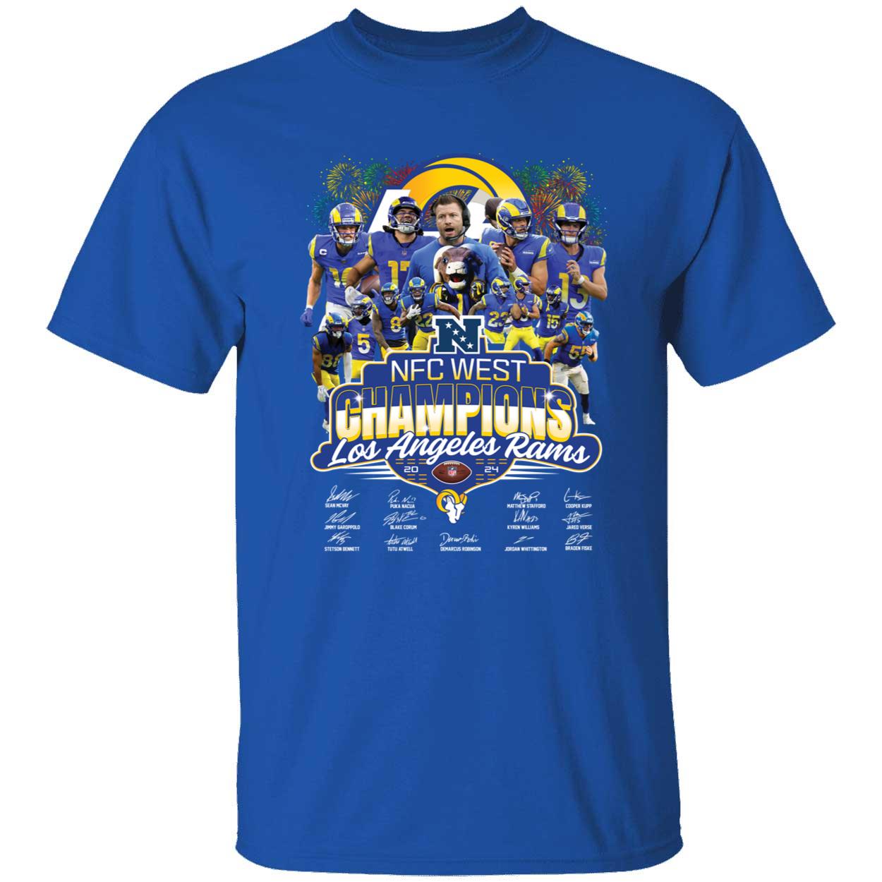 Los Angeles Rams 2024 Nfc West Champions Signature Shirt 1 1.jpg