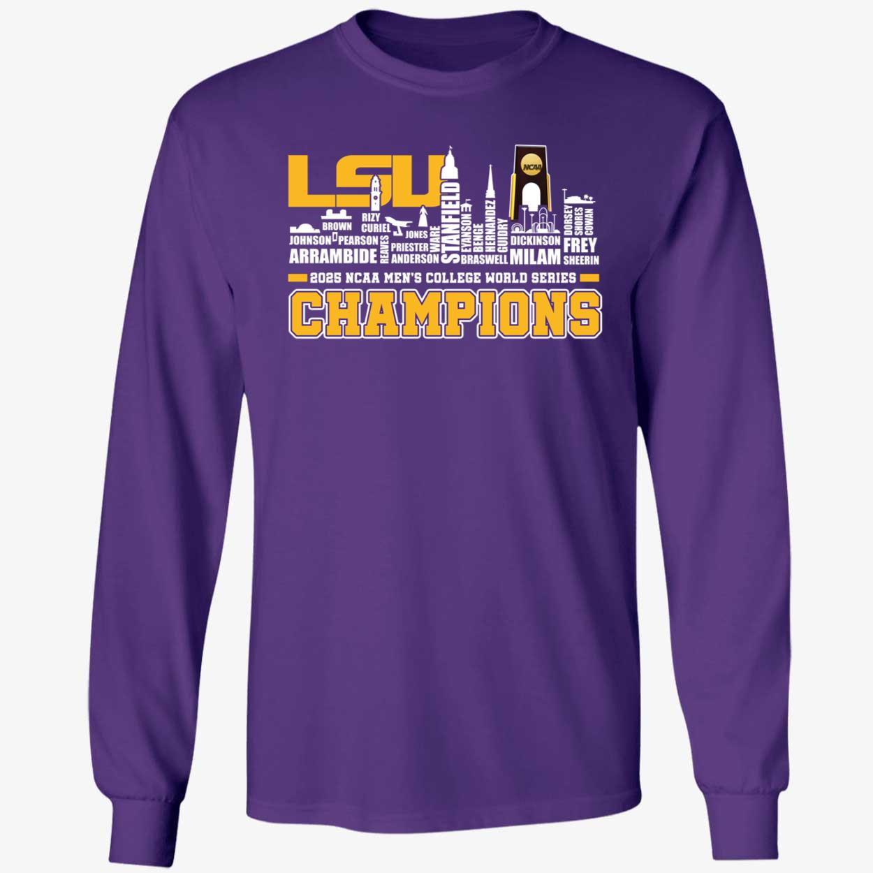Lsu Tigers 2025 Mens College World Series Champions Shirt 4 1.jpg