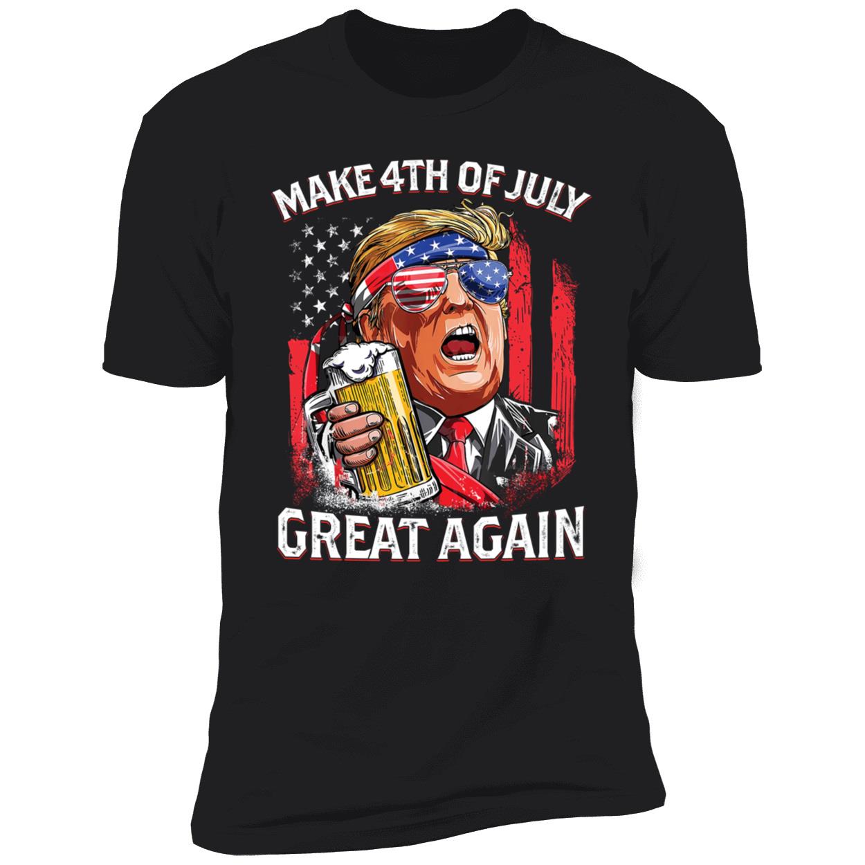 Make 4th Of July Great Again Trump Premium SS T-Shirt