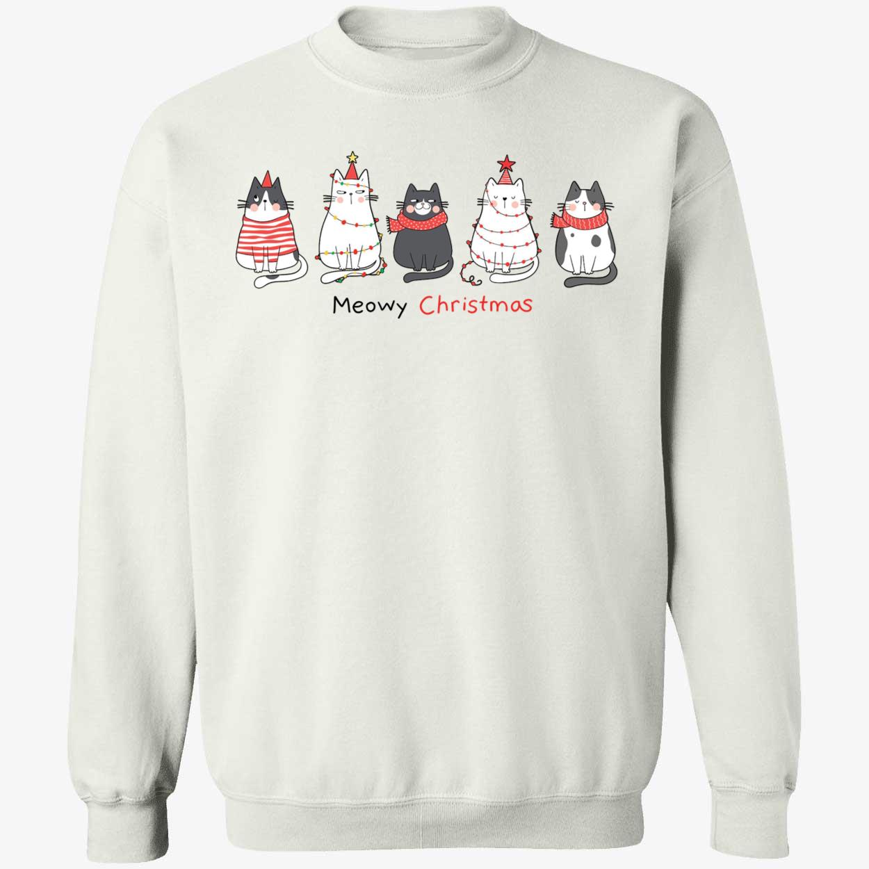 Meowy Christmas Cat Sweatshirt