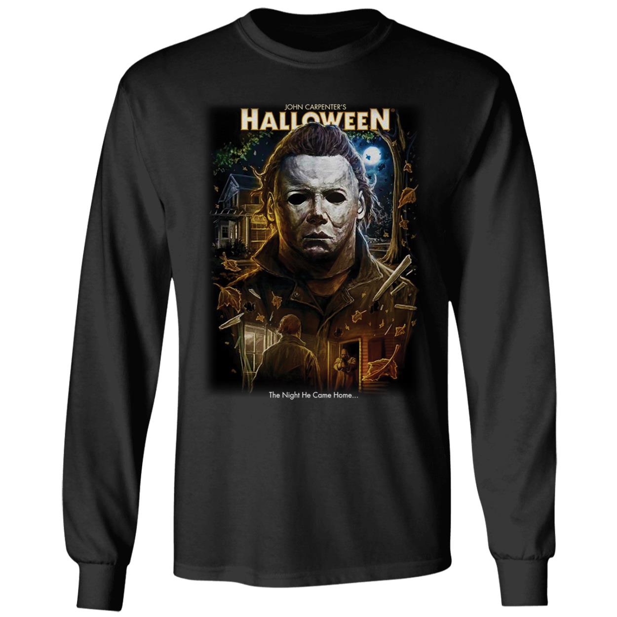 Michael Myers John Carpenter's Halloween The Night He Came Home Long Sleeve Shirt