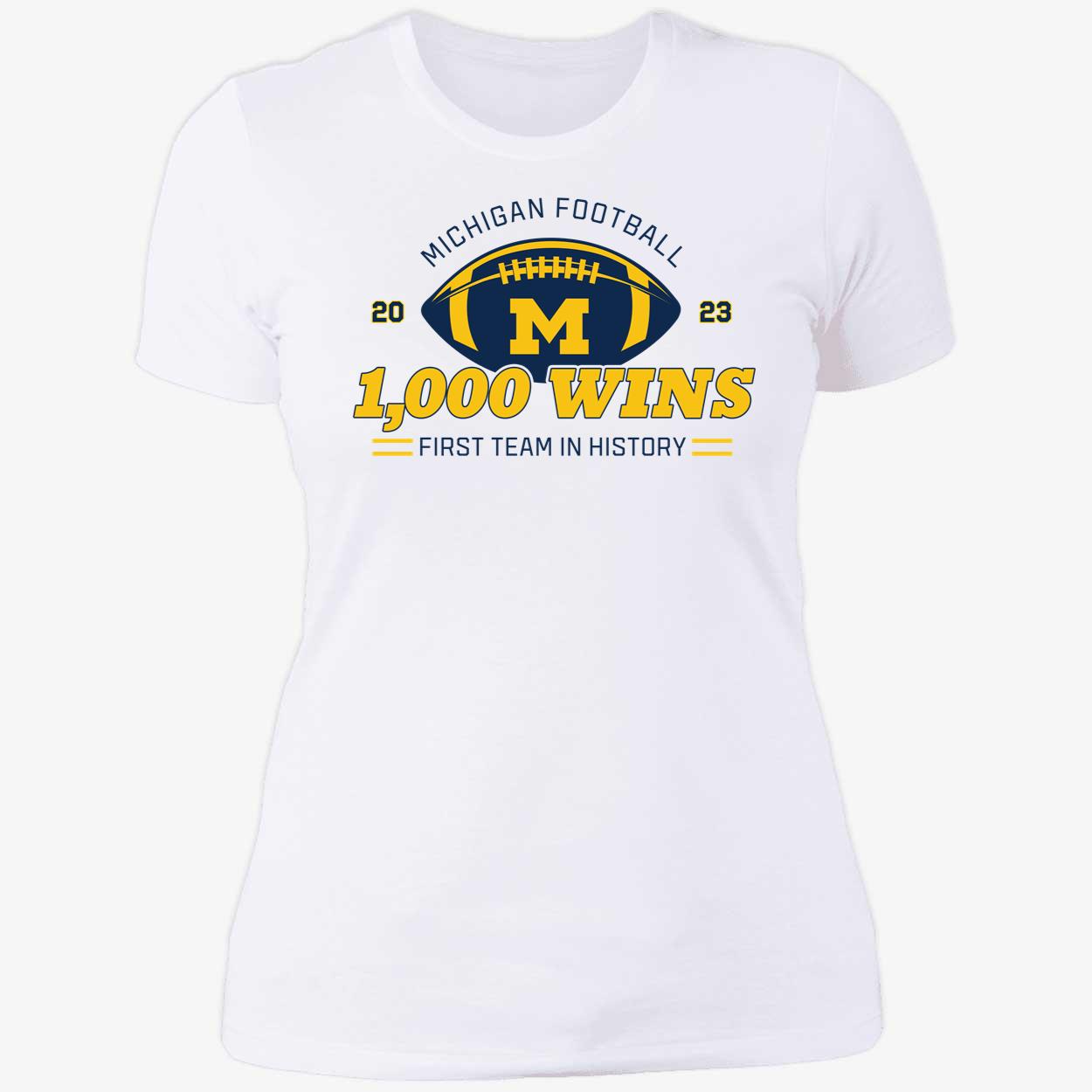 Michigan Football 1000 Wins First Team In History Shirt 6 1.jpg