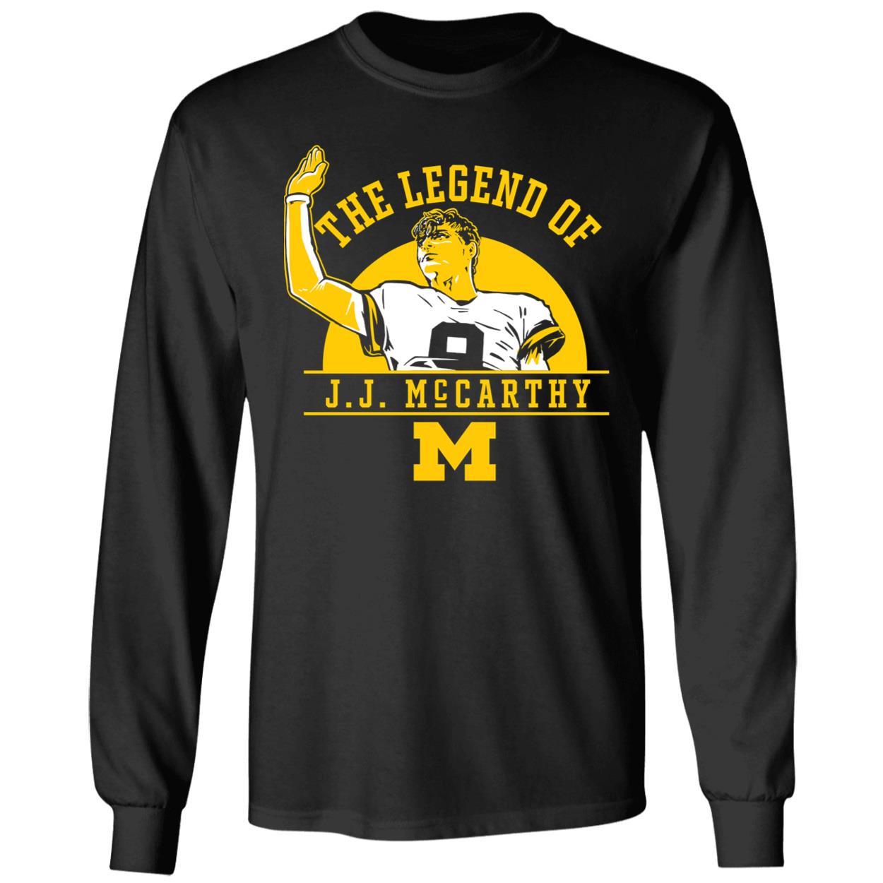 Michigan Football The Legend Of J.j Mccarthy Shirt 4 1.jpg