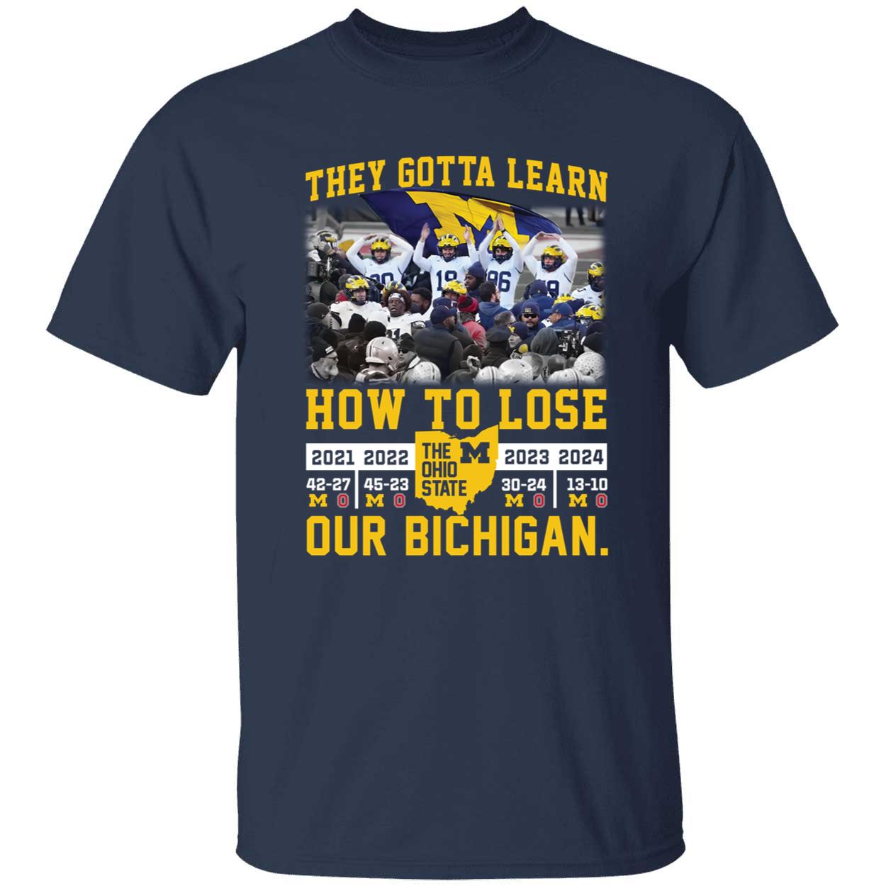 Michigan Wolverines They Gotta Learn How To Lose Our Bichigan Shirt 1 1.jpg