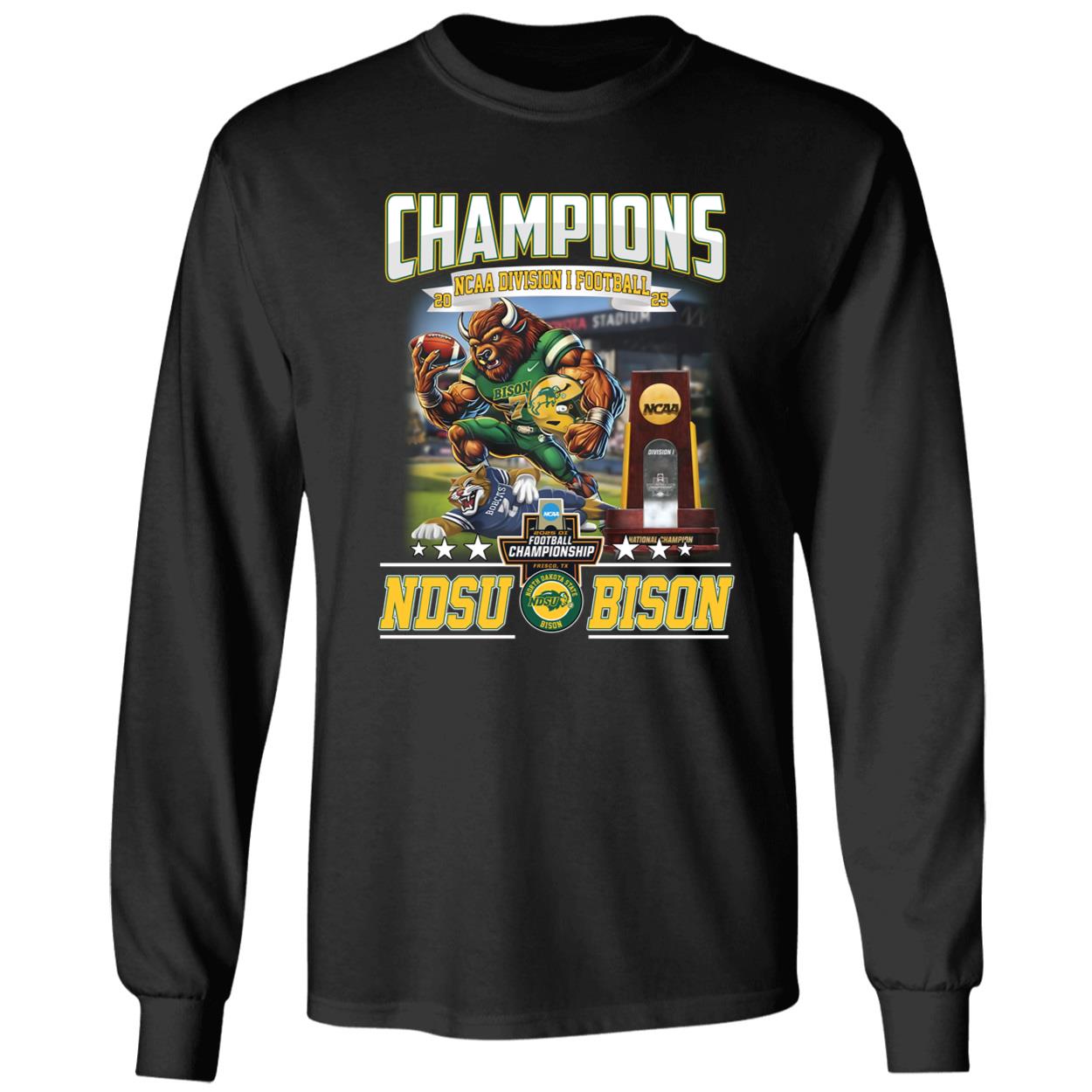 NDSU Bison Champions Ncaa Division Football 2025 Shirt 4 1.jpg
