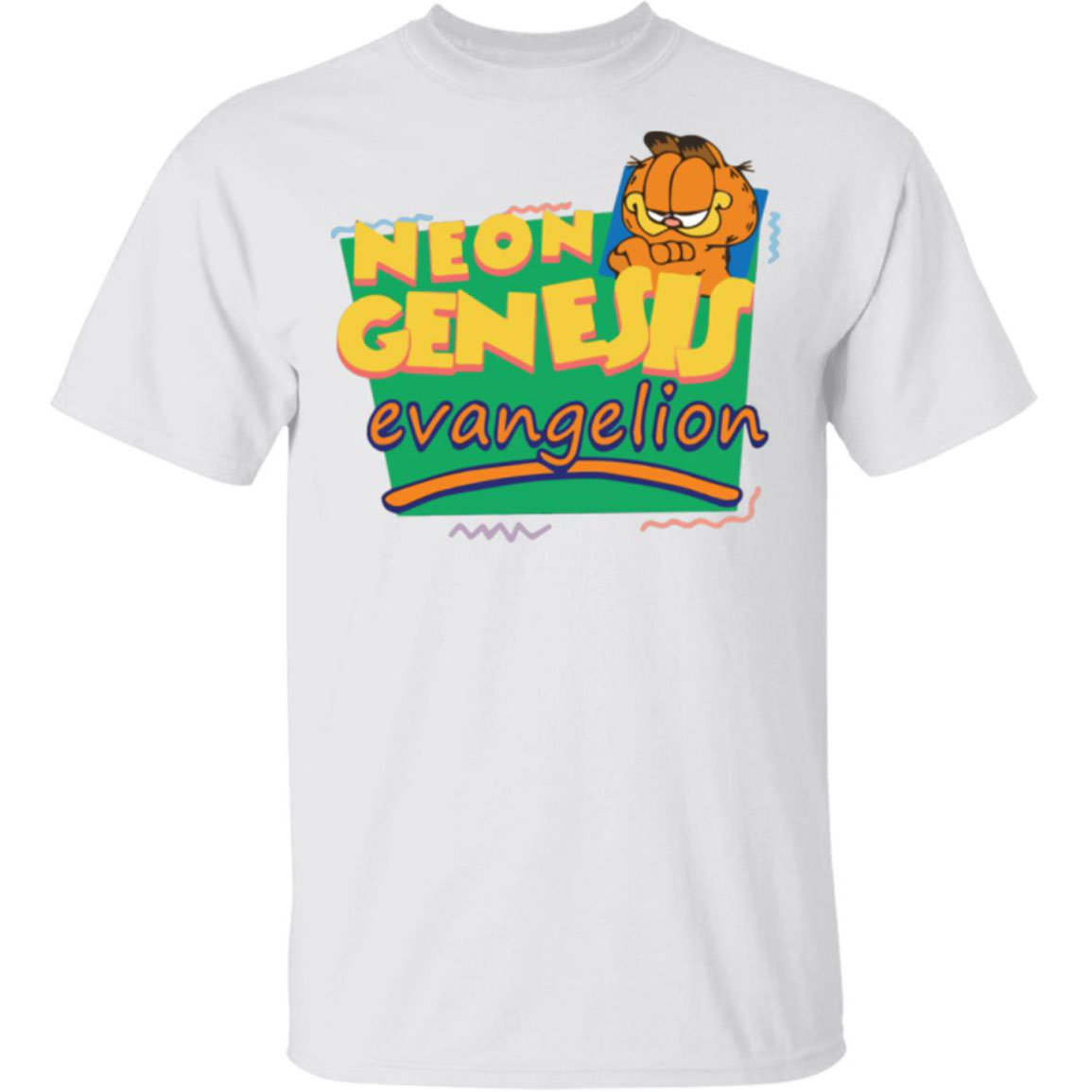 Neon Genesis Evangelion Garfield Shirt