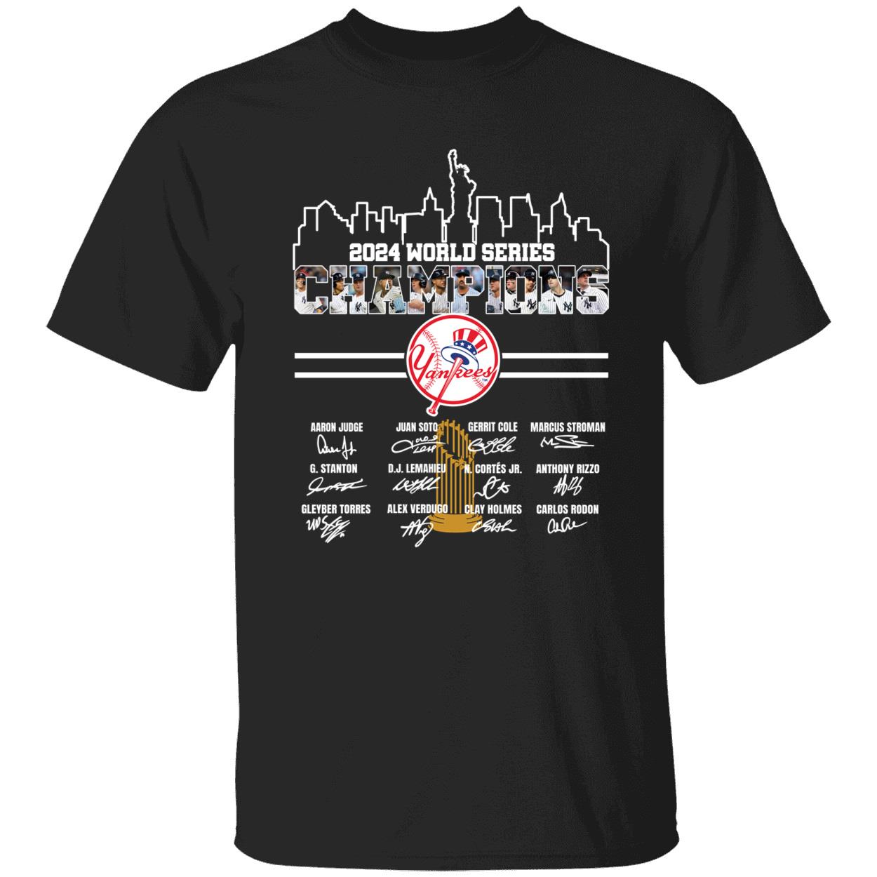 New York Yankees 2024 World Series Champions Team Name Signature Shirt 1 1.jpg