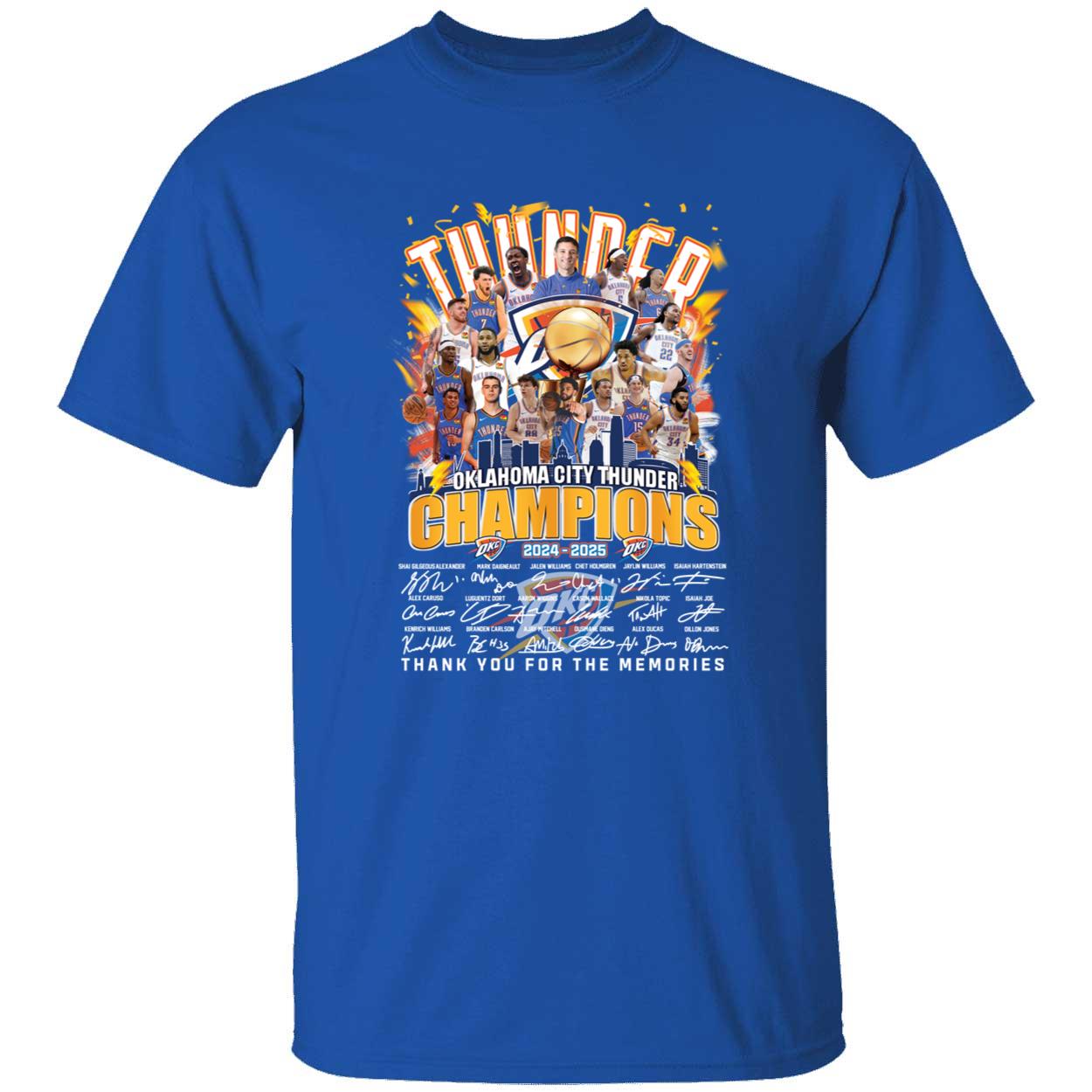 Oklahoma City Thunder Champions 2025 Thank You For The Memories Shirt 1 1.jpg