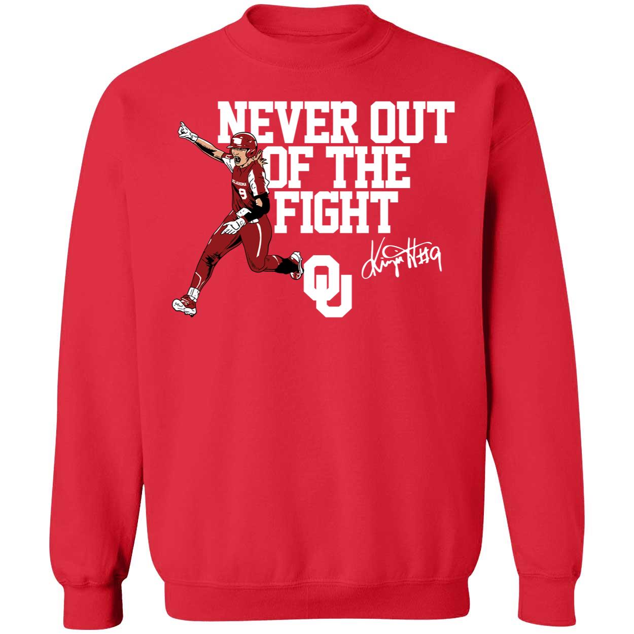 Oklahoma Softball Kinzie Hansen Never Out Of The Fight Shirt 3 1.jpg
