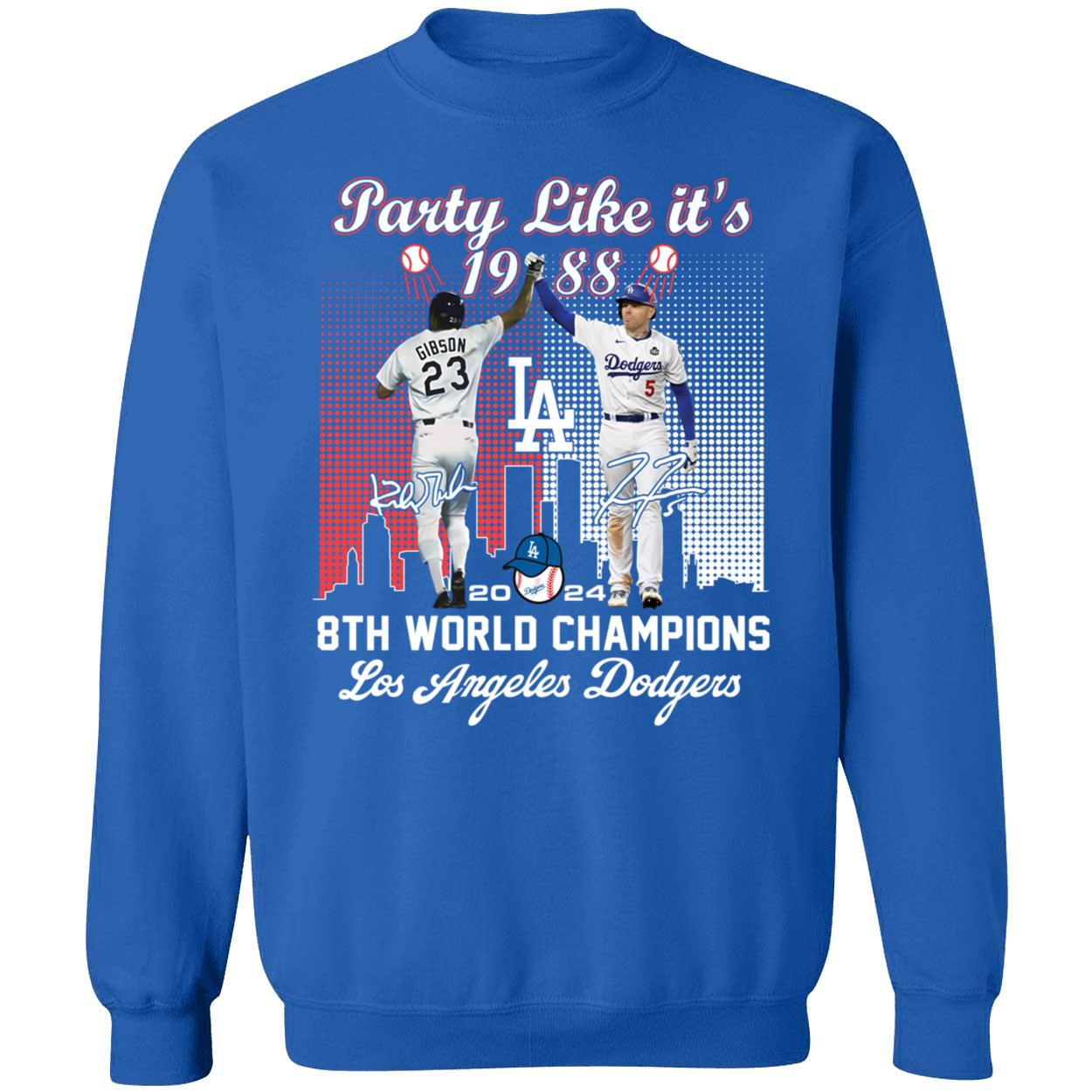 Party Like Its 1988 Los Angeles Dodgers 2024 8th World Champions Shirt 3 1.jpg