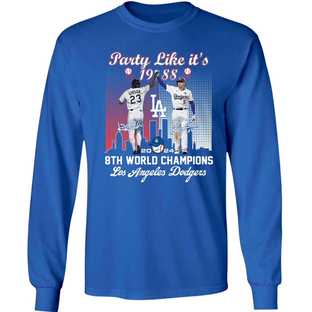 Party Like Its 1988 Los Angeles Dodgers 2024 8th World Champions Shirt 4 1.jpg