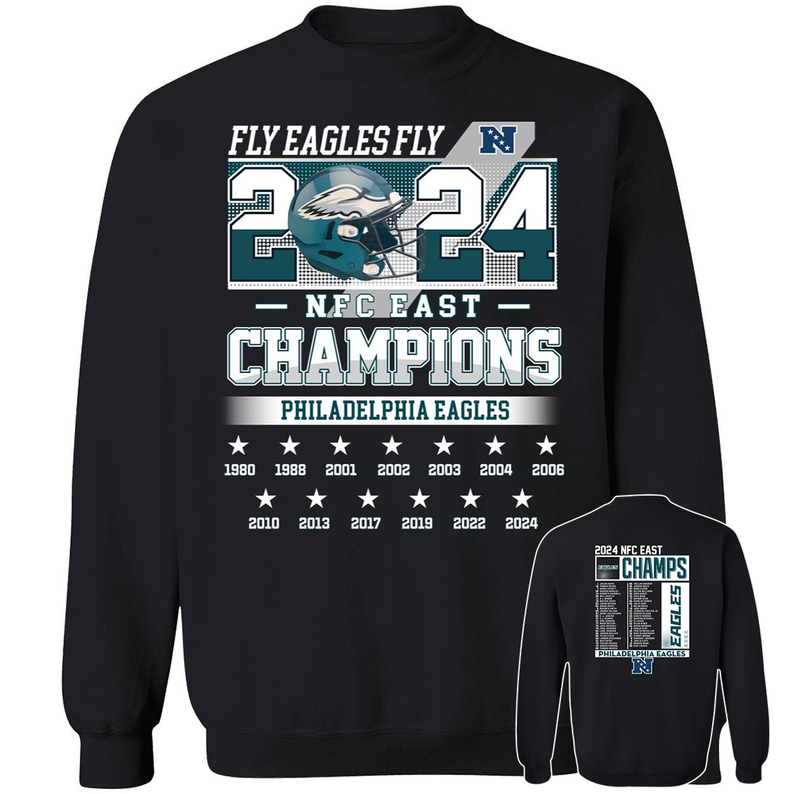 Philadelphia Eagles Fly Eagles Fly 2024 NFC East Champions Shirt.jpg3 .png