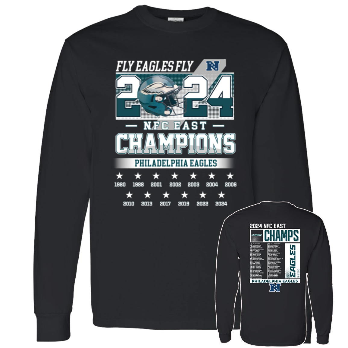 Philadelphia Eagles Fly Eagles Fly 2024 NFC East Champions Shirt.jpg7 .png