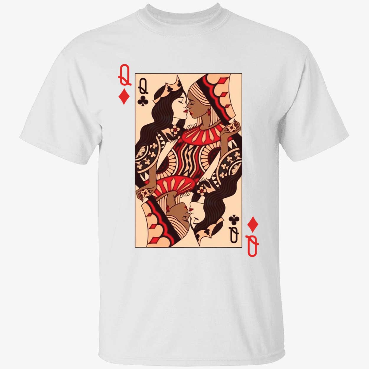 Queens Kissing Playing Cards Shirt 1 1.jpg
