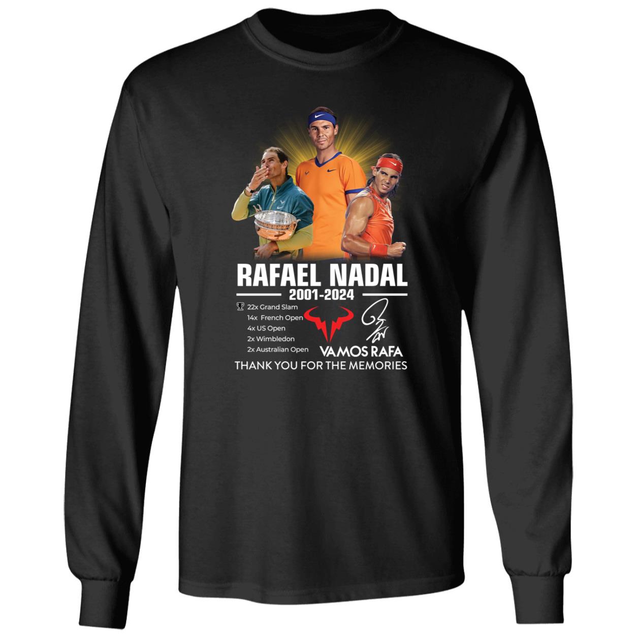 Rafael Nadal 2001 2024 Thank You For The Memories Shirt 4 1.jpg