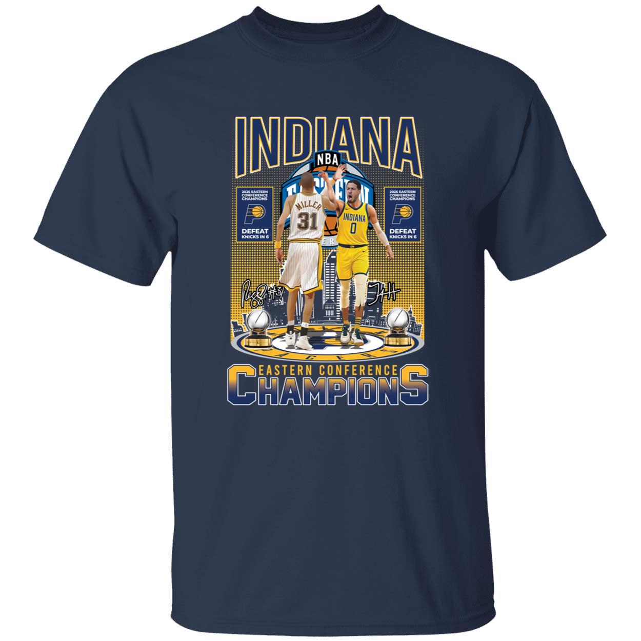 Reggie Miller Tyrese Haliburton Indiana Eastern Conference Champions Shirt 1 1.jpg