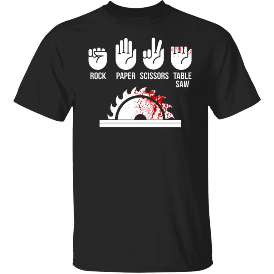 Rock Paper Scissors Table Saw Shirt