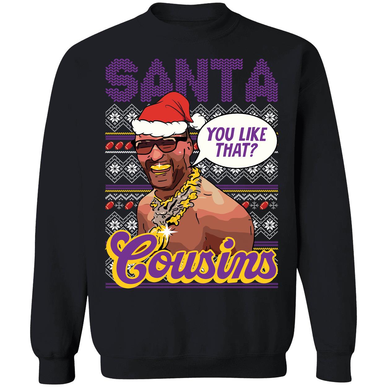 Santa Cousins Kirk Cousins Christmas Sweatshirt