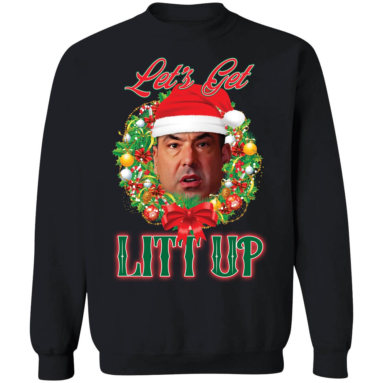 Santa Louis Litt Lets Get Litt Up Christmas Shirt 3 1.jpg