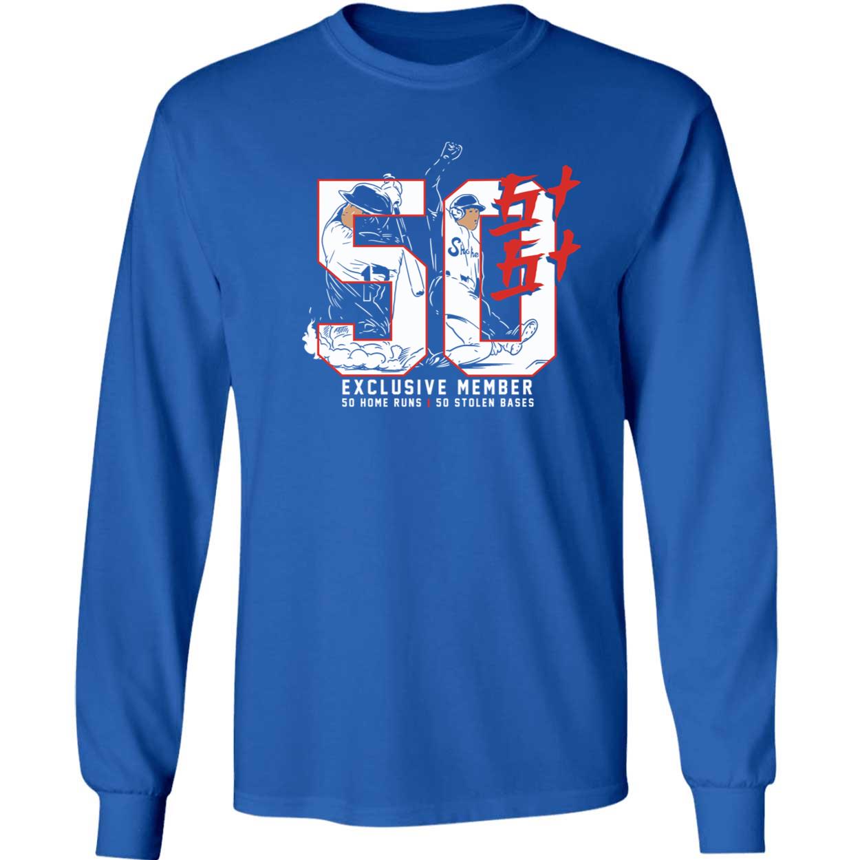 Shohei Ohtani 50 50 Exclusive Member So Home Run So Stolen Based Shirt 4 1.jpg