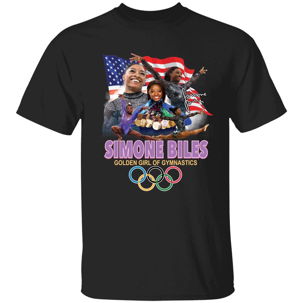 Simone Biles Golden Girl Of Gymnastics Olympic 2024 Signature Shirt 1 1.jpg