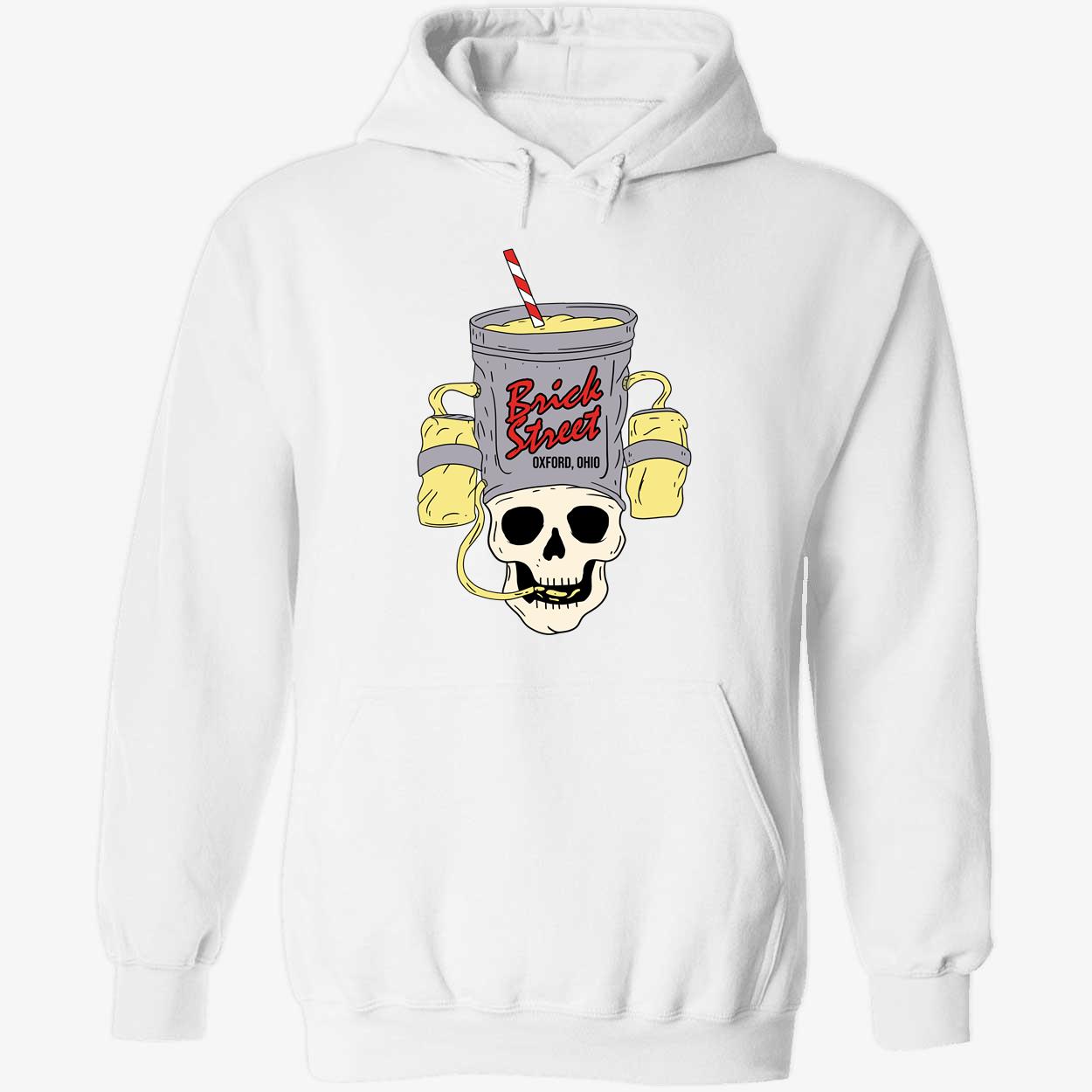 Skull Brick Street Oxford Ohio Hoodie