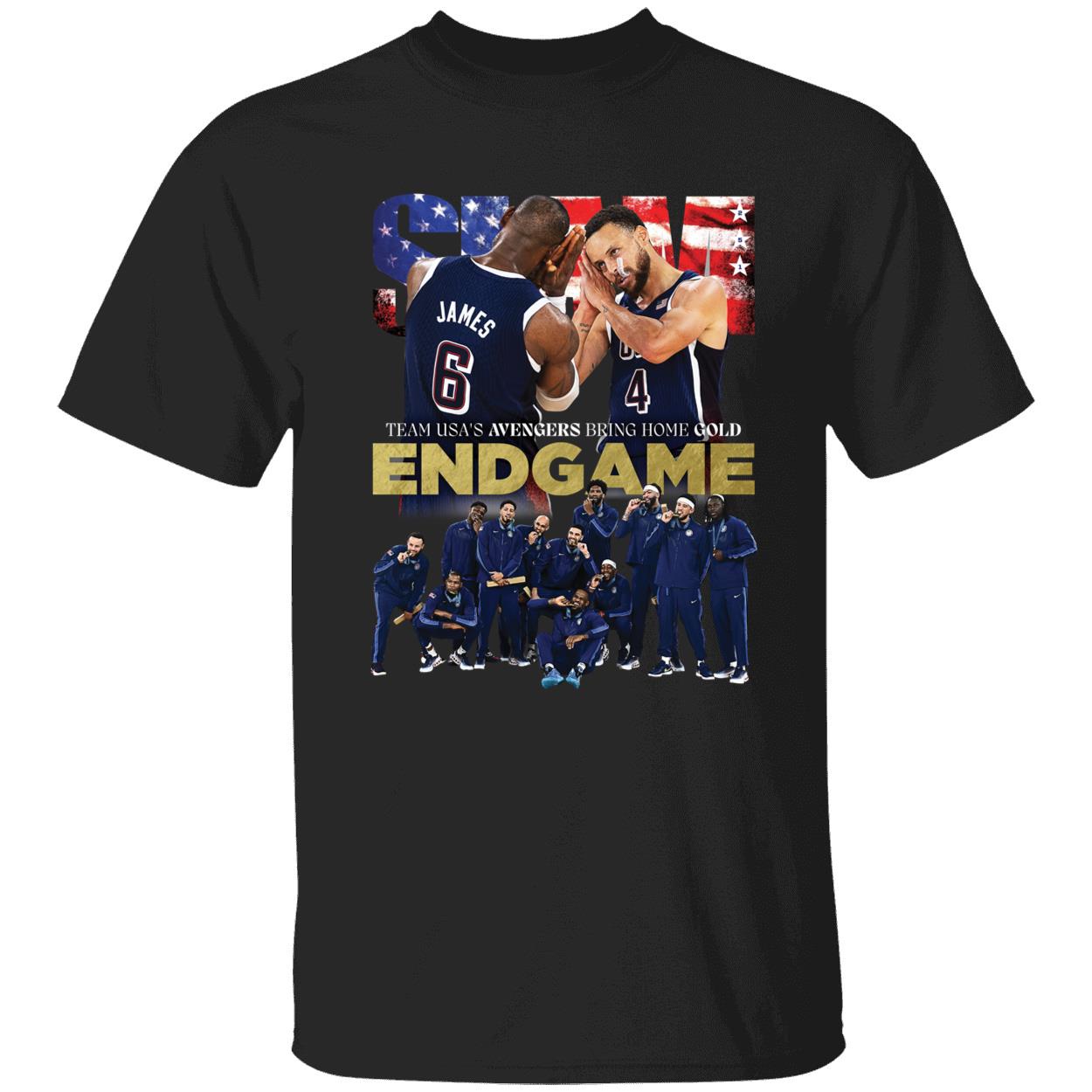 Slam Lebron Stephen Team Usa's Avenger Bring Home Gold End Game Shirt