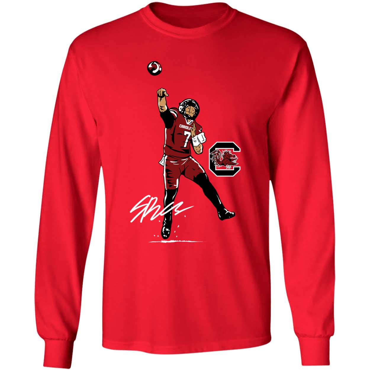 South Carolina Football Spencer Rattler Superstar Pose Shirt 4 1.jpg