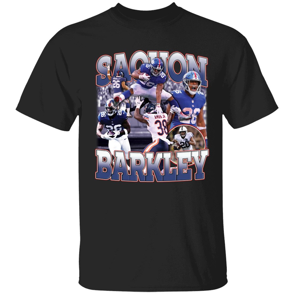 Sterling Shepard Wearing Saquon Barkley Shirt