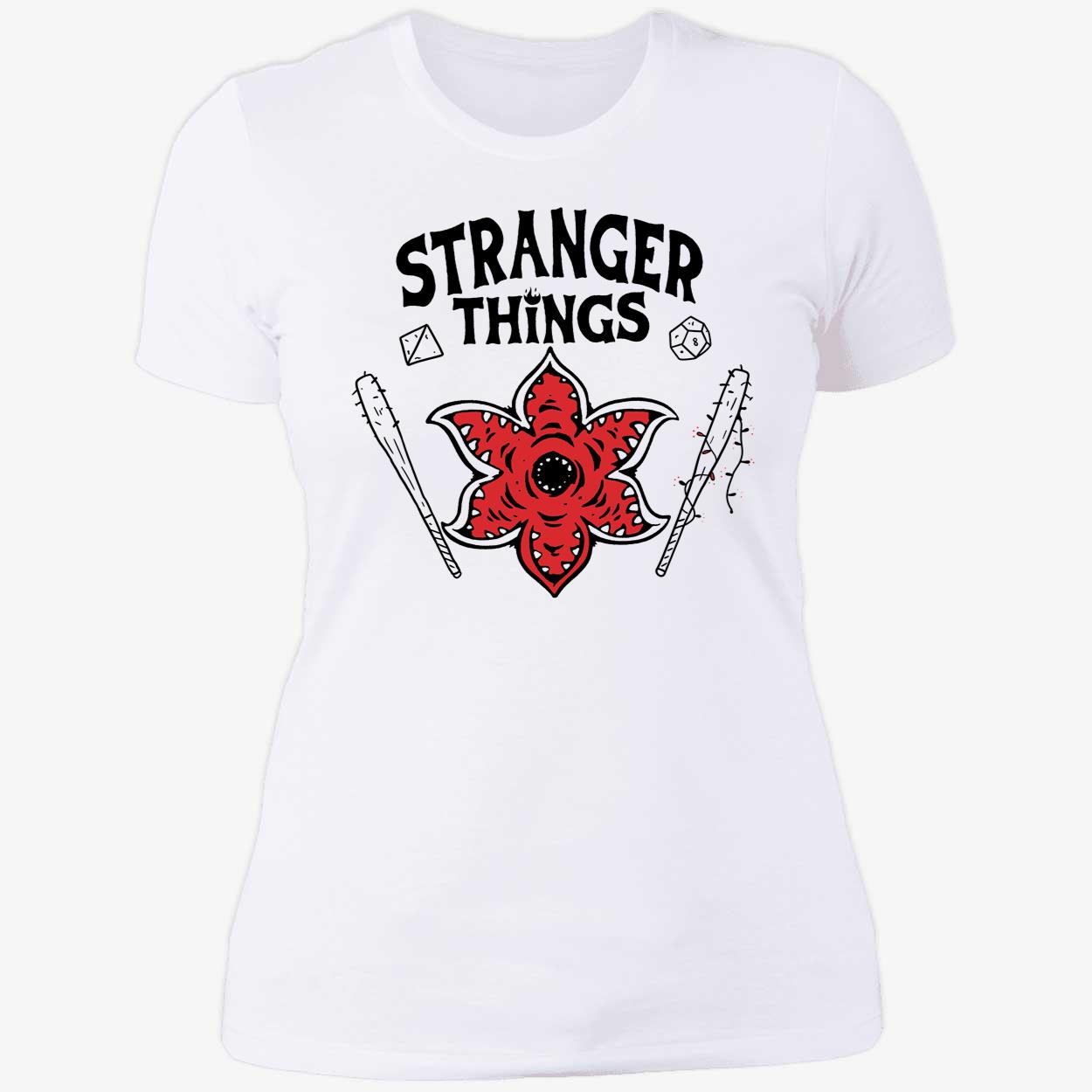 Stranger Things Hellfire Club Ladies Boyfriend Shirt